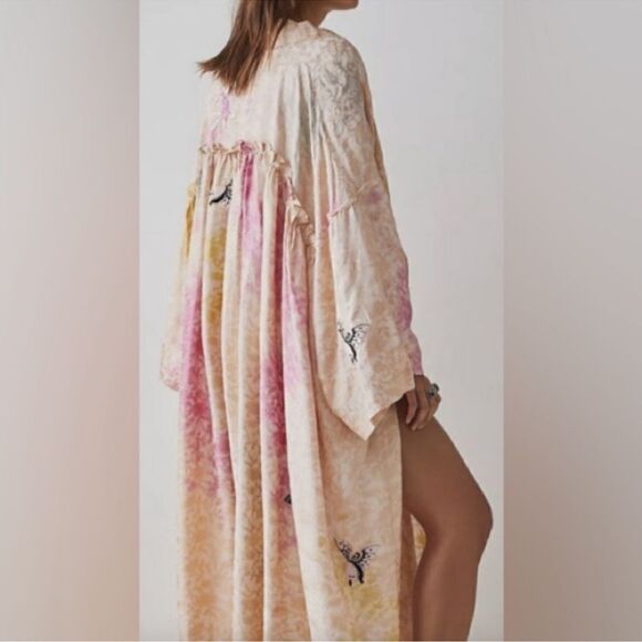 Free People All Night Robe Butterfly
Embroidered Kimono Duster/ Size S - Picture 1 of 7
